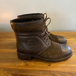 Chanel Combat Boots
